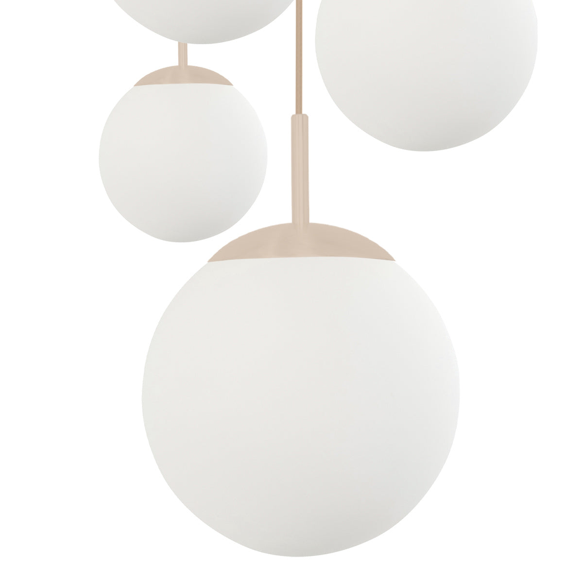Lampadario Bollique Steinhauer a 5 luci color crema – immagine 5