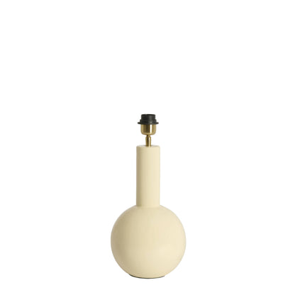 Affascinante base in metallo color crema Light & Living Benao