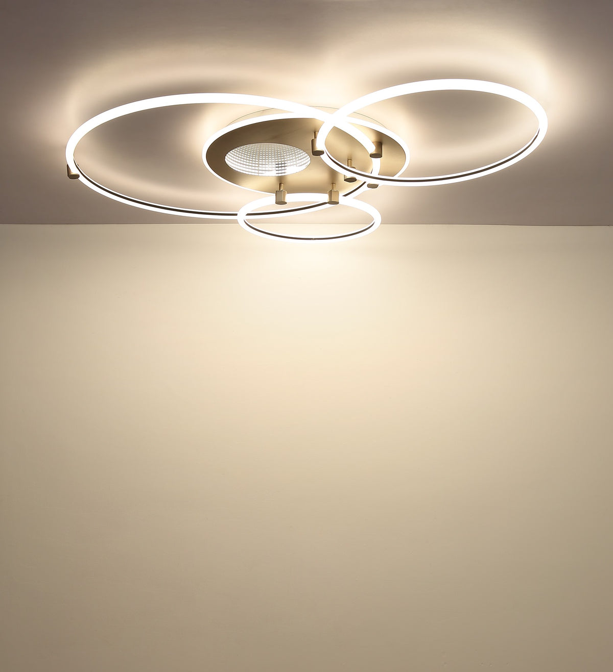 Luz de teto LED metálica branca estilosa – imagem 8