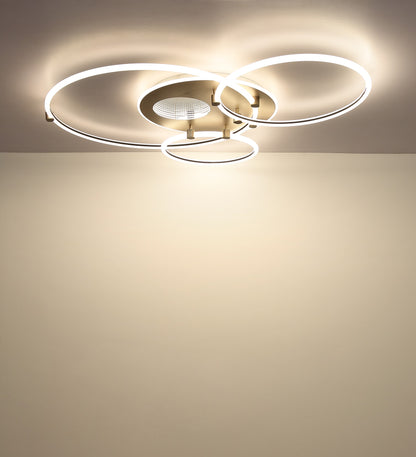 Luz de teto LED metálica branca estilosa – imagem 8