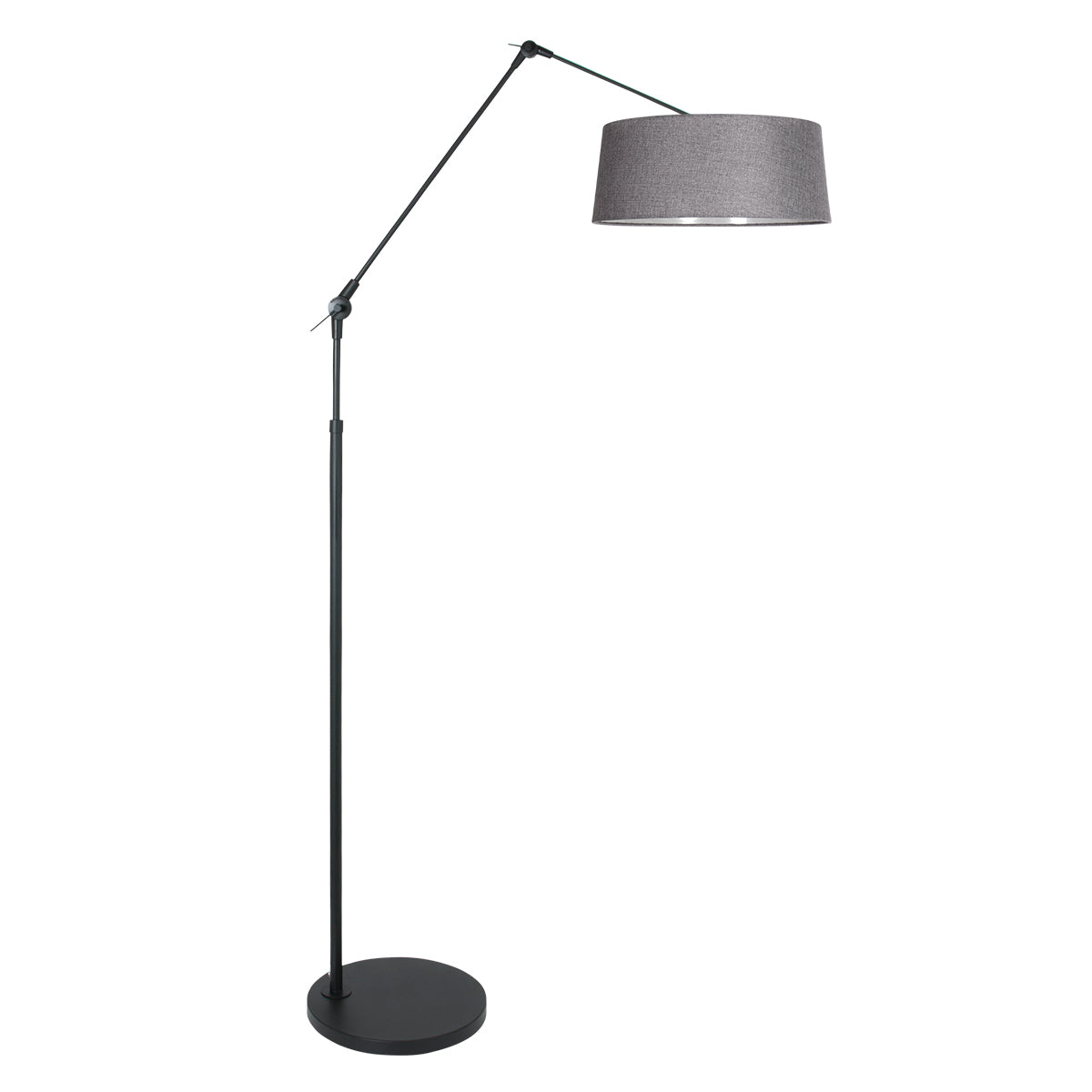 zwarte-booglamp-met-rustige-grijze-kap-steinhauer-prestige-chic-main-image