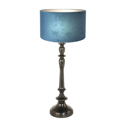 vintage-blauwe-tafellamp-zwarte-voet-steinhauer-bois-variant-image1