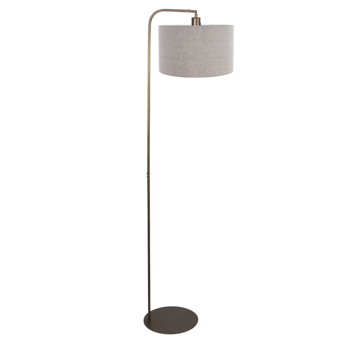 bronzen-vloerlamp-met-grijze-linnen-kap-steinhauer-stang-main-image