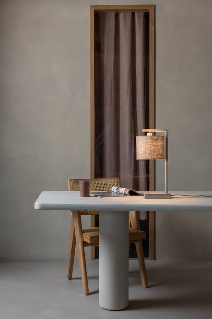 Lampa de masă elegantă din in bej și taupe It's About RoMi Boston – imaginea 2