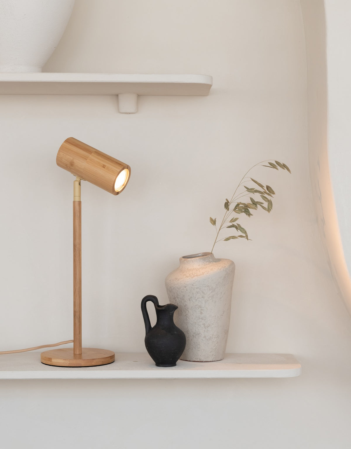 Lampada da tavolo in bambù naturale grande GOOD&MOJO Java – immagine 3