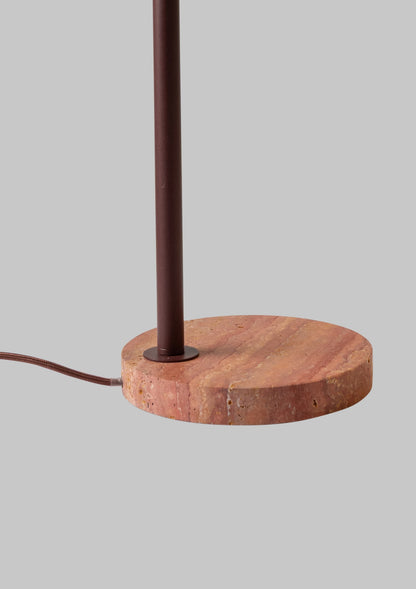 Lampă de masă travertin bordeaux elegant It's About RoMi Izmir – desen cu dimensiuni