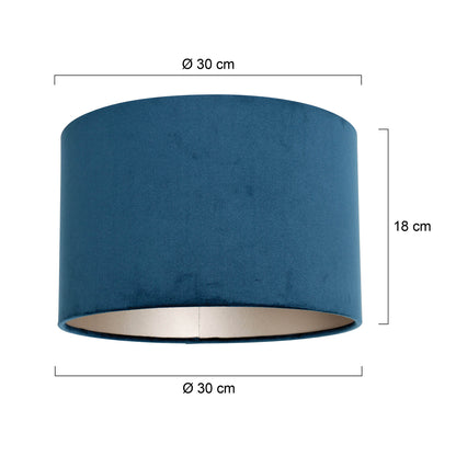 moderne-blauwe-velours-lampenkap-steinhauer-2-variant-image7