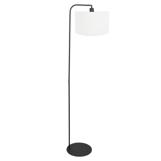 zwarte-vloerlamp-met-grof-wit-linnen-kap-steinhauer-stang-main-image