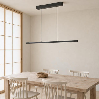 Black Slim LED Pendant Light Steinhauer Bande – lifestyle image