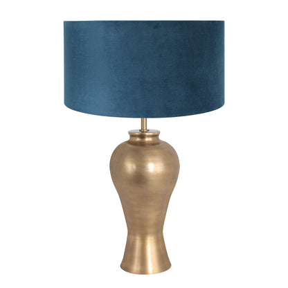 bronzen-lampenvoet-met-blauwe-velvet-kap-steinhauer-brass-main-image
