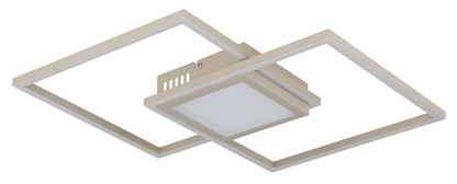 Pequeno plafon de metal LED na cor areia – imagem 1