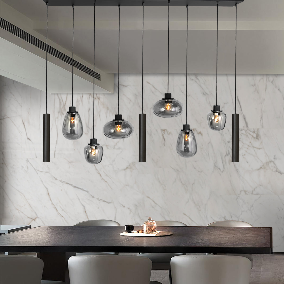 zwarte-9-lichts-hanglamp-kokers-glasvormen-steinhauer-reflexion-variant-image2