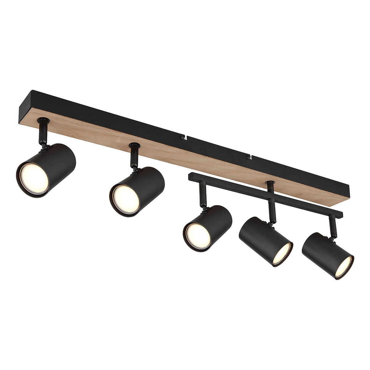 zwarte-naturel-balk-5-spots-draaiarm-globo-robby-main-image