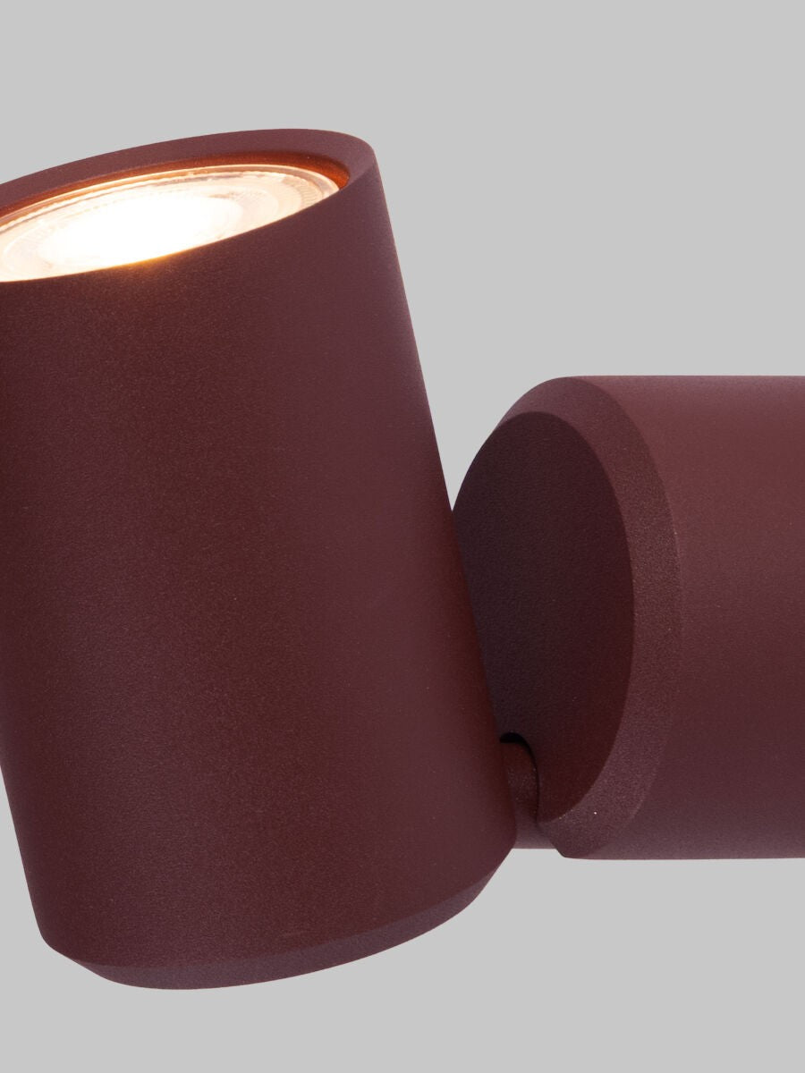 Bordeauxrode aluminium wandlamp met cilinderkap It's About RoMi Milan – afbeelding 4