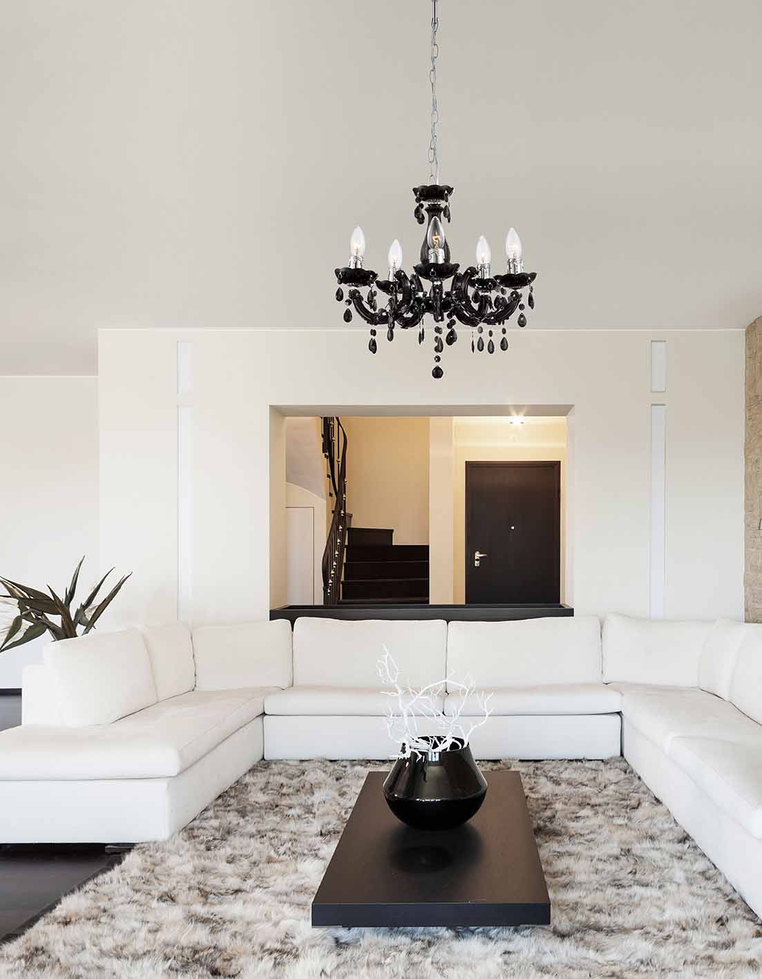 5-lichts-kroonluchter-zwart-metaal-acryl-globo-cuimbra-ii-variant-image1