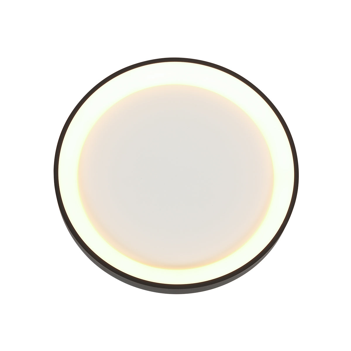 Rund svartvit LED-taklampa Steinhauer Ringlede – bild 11