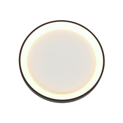 Rund svartvit LED-taklampa Steinhauer Ringlede – bild 11