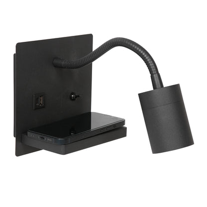 moderne-vierkante-buigbare-wandlamp-zwart-mexlite-upround-variant-image1