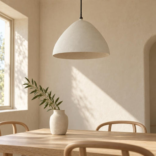 Moderne ronde hanglamp wit Light & Living Elimo – sfeerbeeld