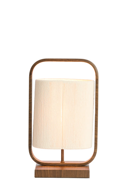 Teplá tmavě hnědá kovová stolní lampa Light & Living Lecce – obrázek 1