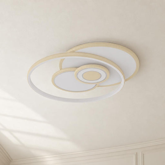 Globo Roderick hvid plafondlampe med LED – stemningsbillede