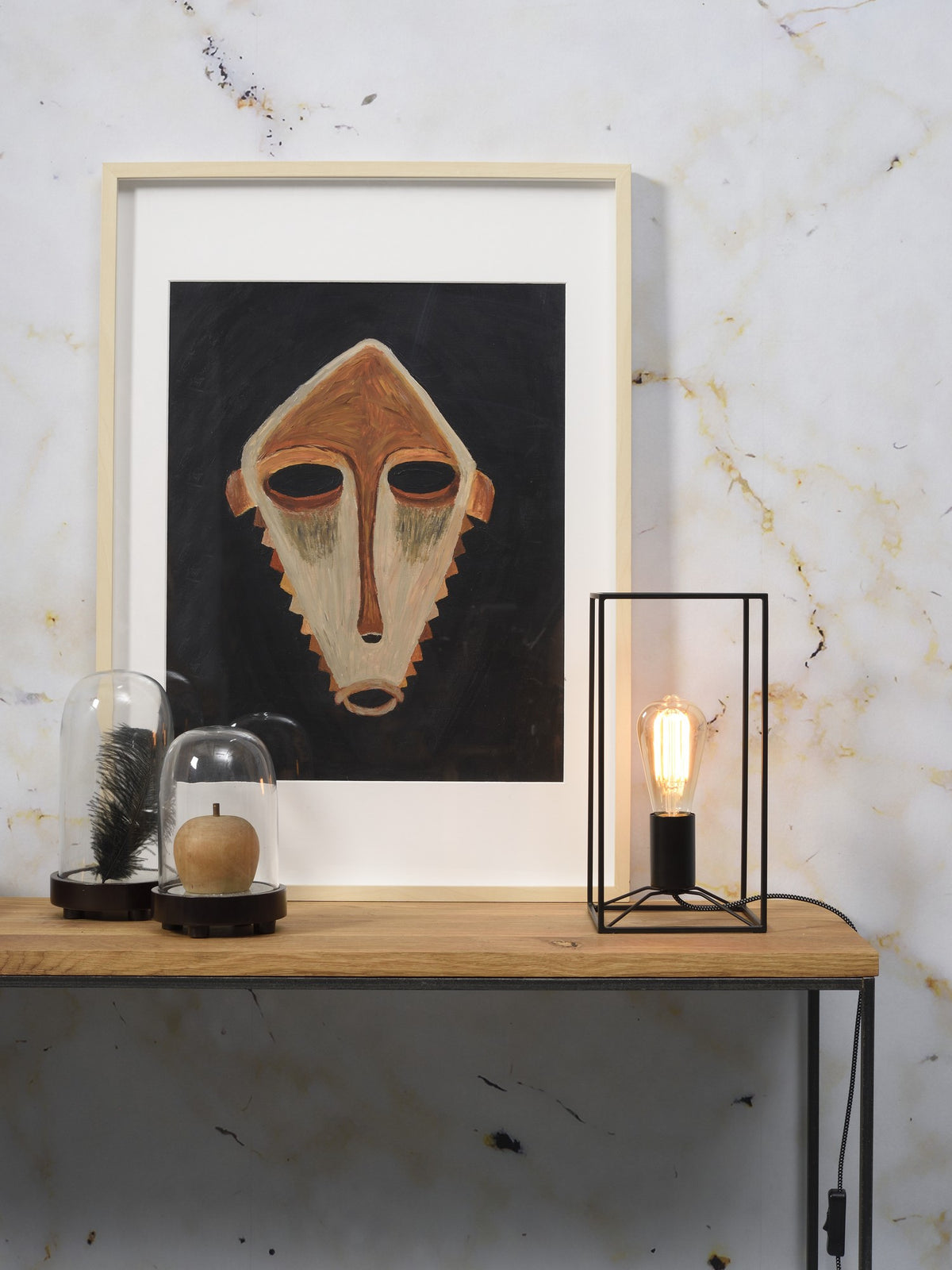 Varm bordeauxrød rattan loftlampe GOOD&MOJO Arizona – billede 5