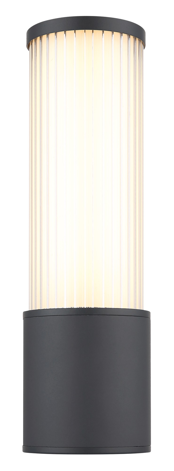 Piccola lampada da esterno a parete in alluminio LED color antracite – immagine 2