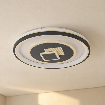 Obolg Sundi moderne witte LED-plafondlamp Ø 50 cm – sfeerbeeld
