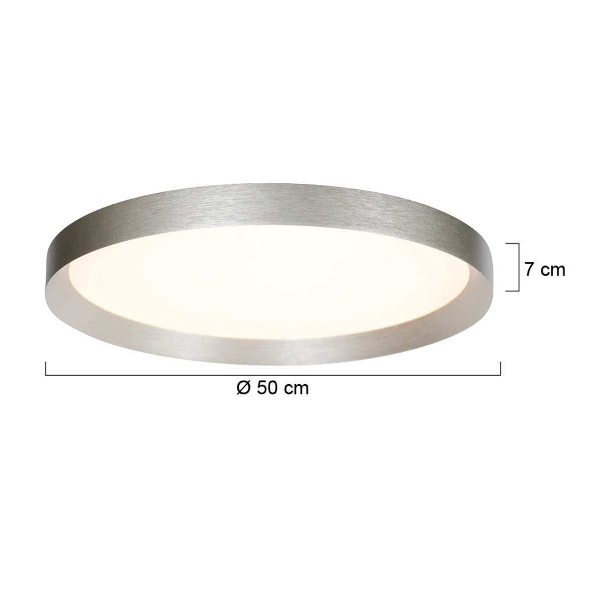 Steinhauer Flady Round Steel Ceiling Light – dimension drawing