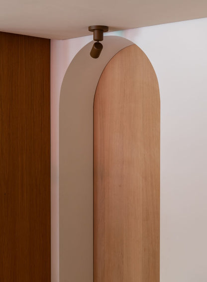 Lustre de alumínio marrom natural It's About RoMi Milan – desenho com dimensões