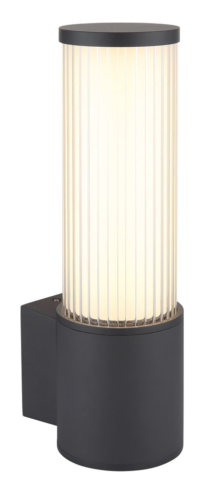Piccola lampada da esterno a parete in alluminio LED color antracite – immagine 6