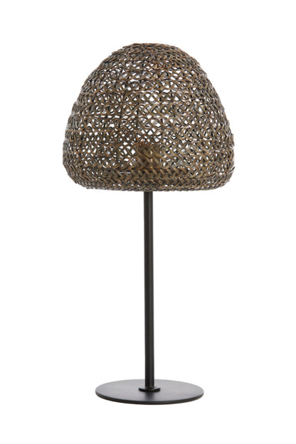 rustieke-zwarte-tafellamp-gouden-vlechtwerk-light-living-finou-variant-image1