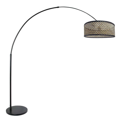 zwarte-booglamp-met-rieten-kap-steinhauer-sparkled-light-main-image