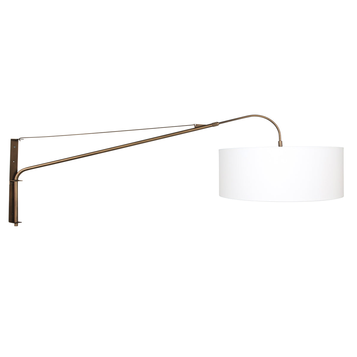 bronzen-wandlamp-met-wit-linnen-kap-steinhauer-elegant-classy-main-image
