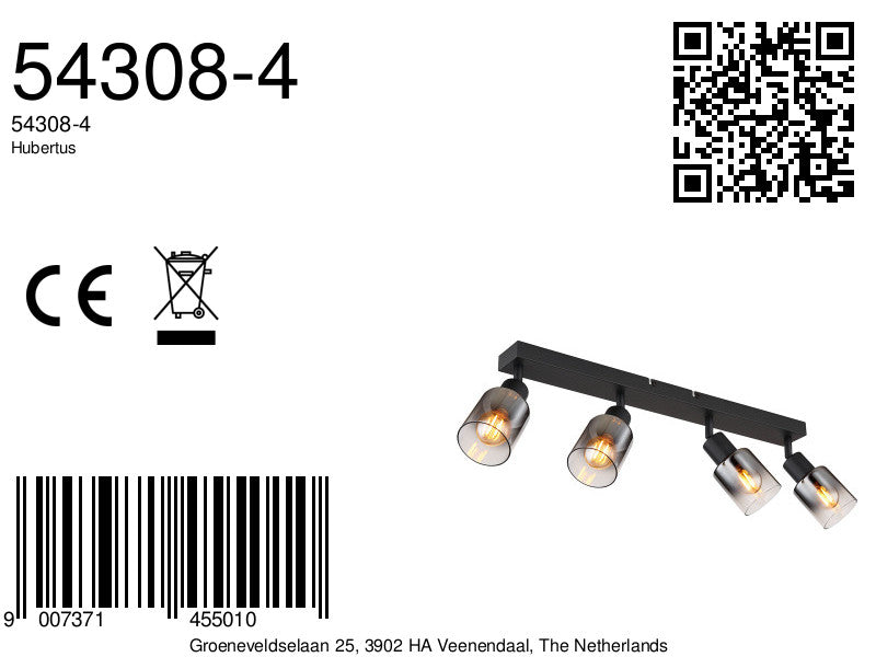 4-lichts-spot-zwart-metaal-rookglas-globo-hubertus-variant-image8a