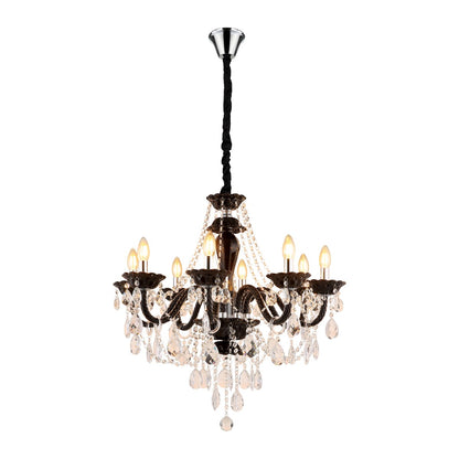 Candelabro de cristal cromado elegante