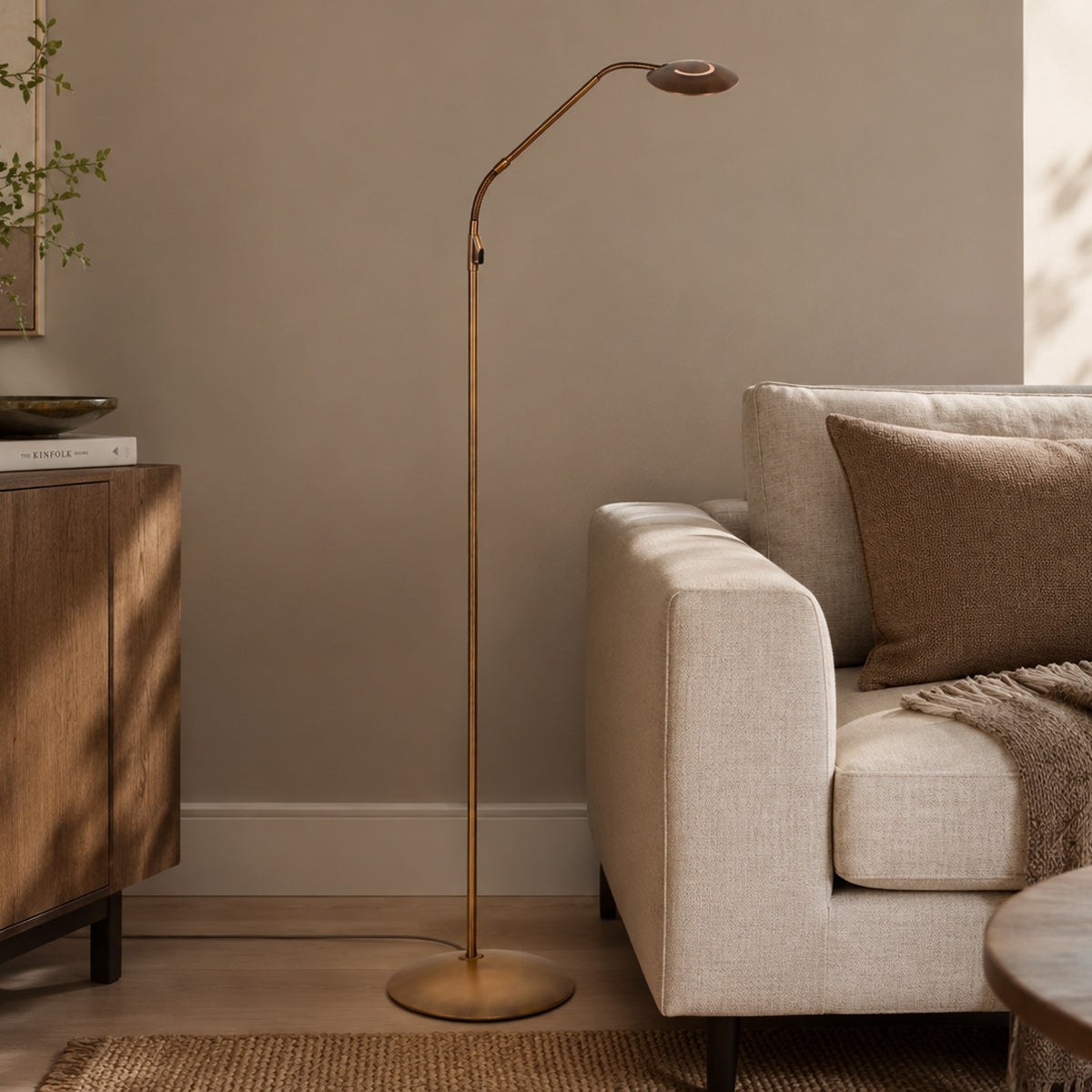 Bronzová stojací lampa s nastavitelnou hlavou Zenith2 – obrázek 2