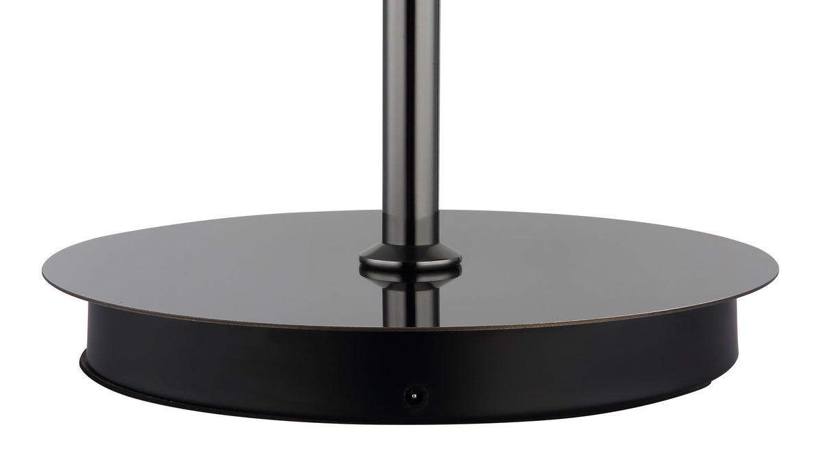 Sottile lampada da terra LED in metallo gunmetal – immagine 2