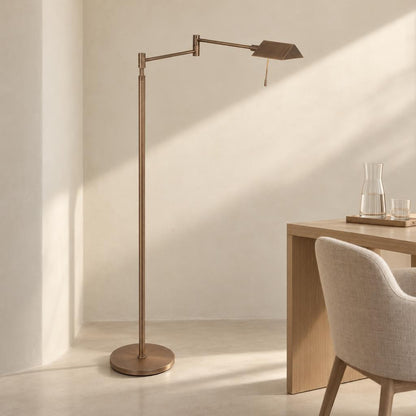Steinhauer Retina Bronze LED Floor Lamp – lifestyle image
