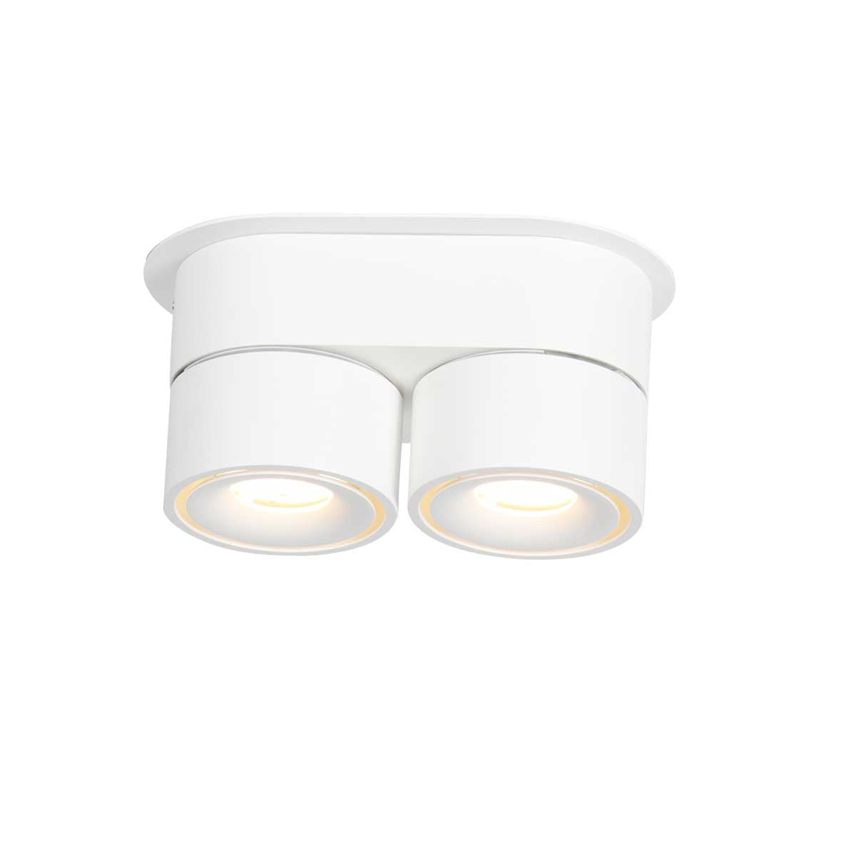 Mexlite Fez Black dubbele witte LED-opbouwspot – afbeelding 12