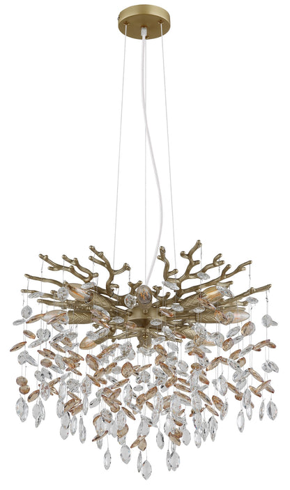 Candelabro médio em cristal dourado – imagem 1