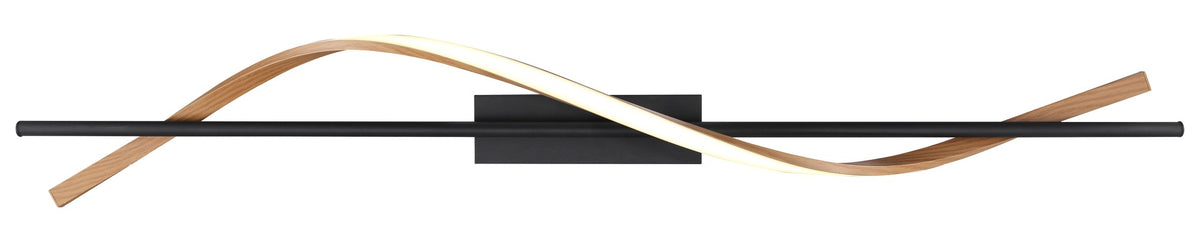 Luz de teto LED metálica preta refinada – imagem 3