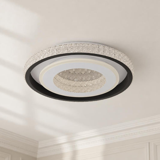Plafon LED Globo Lucky branco clássico de 50 cm – fotografia de ambiente