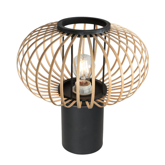 zwart-tafellampje-met-grote-bamboekap-steinhauer-bloeba-main-image