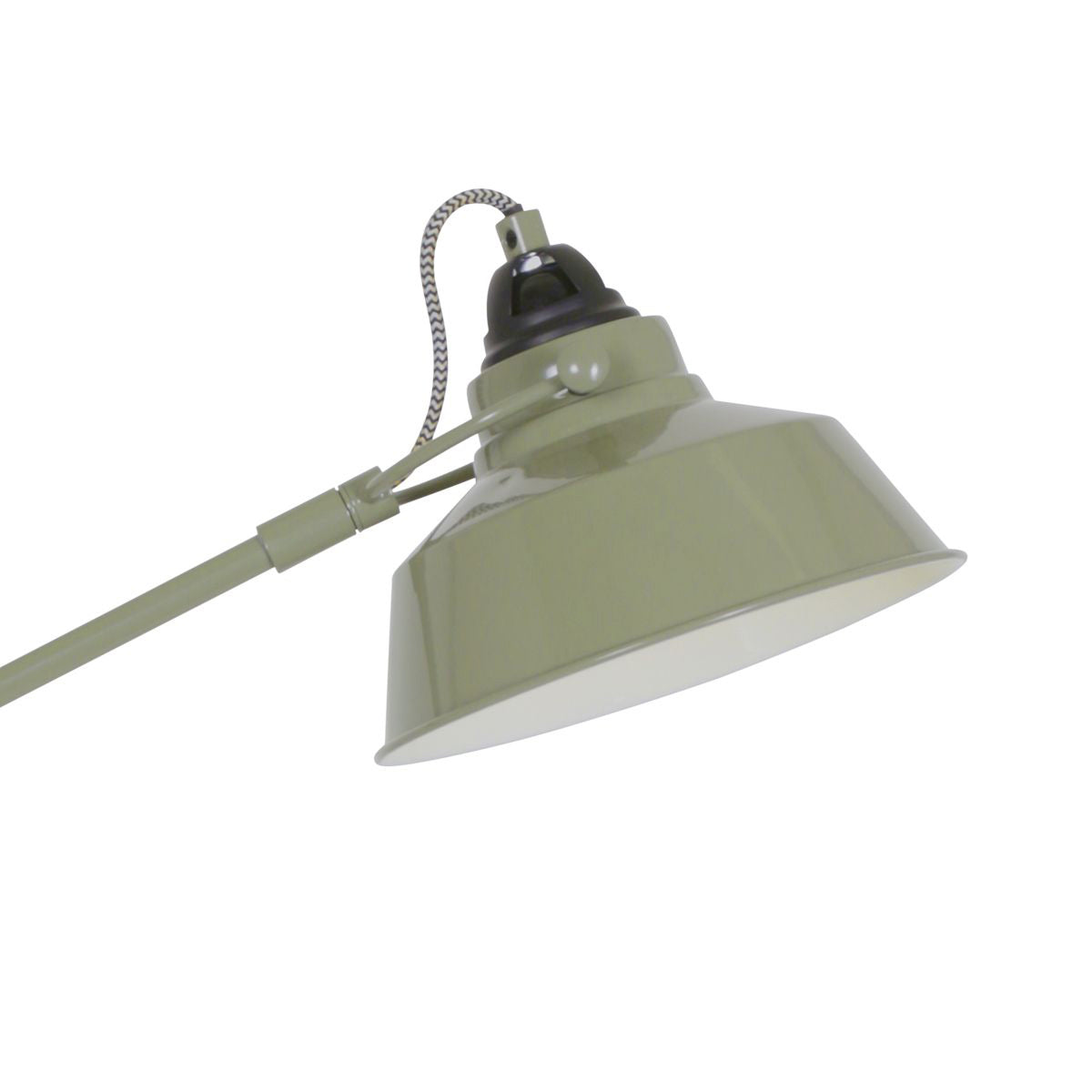 Grøn industriel bordlampe Mexlite Nove – billede 4
