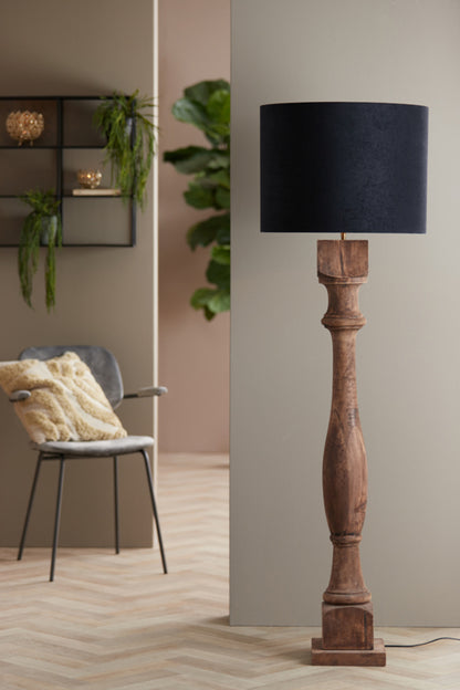 moderne-ronde-zwarte-lampenkap-met-zilver-light-living-velours-variant-image4