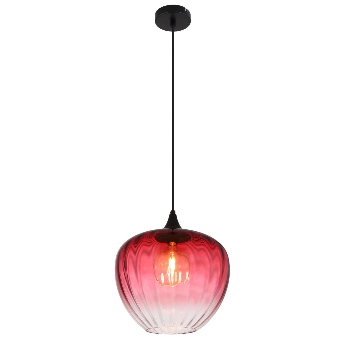 moderne-rode-pendel-lamp-met-glazen-kap-sander-main-image