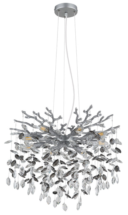 Candelabru din cristal argintiu de dimensiuni medii – imaginea 1