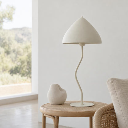 Beige tafellamp Elimo van Light & Living – sfeerbeeld