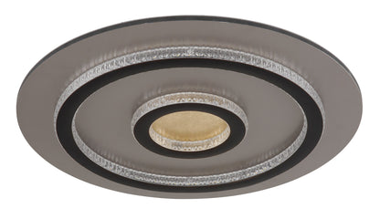Modern liten svart metall LED taklampa – bild 1